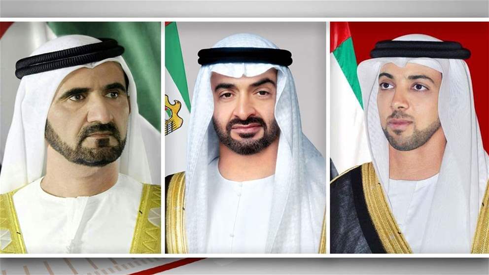 رئيس الدولة ونائباه يهنئون أمير قطر بمناسبة ذكرى توليه مقاليد الحكم